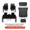 YZ for Tesla Model Y Juniper 2026 Floor Mats with Door Sill Protection Strips All-weather Floor Liner Cargo Mat Trunk Backrest