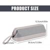 Hair Dryer Travel Case Dark Gray Protective PU Bag for Hair Styling Tools with Zipper Closure