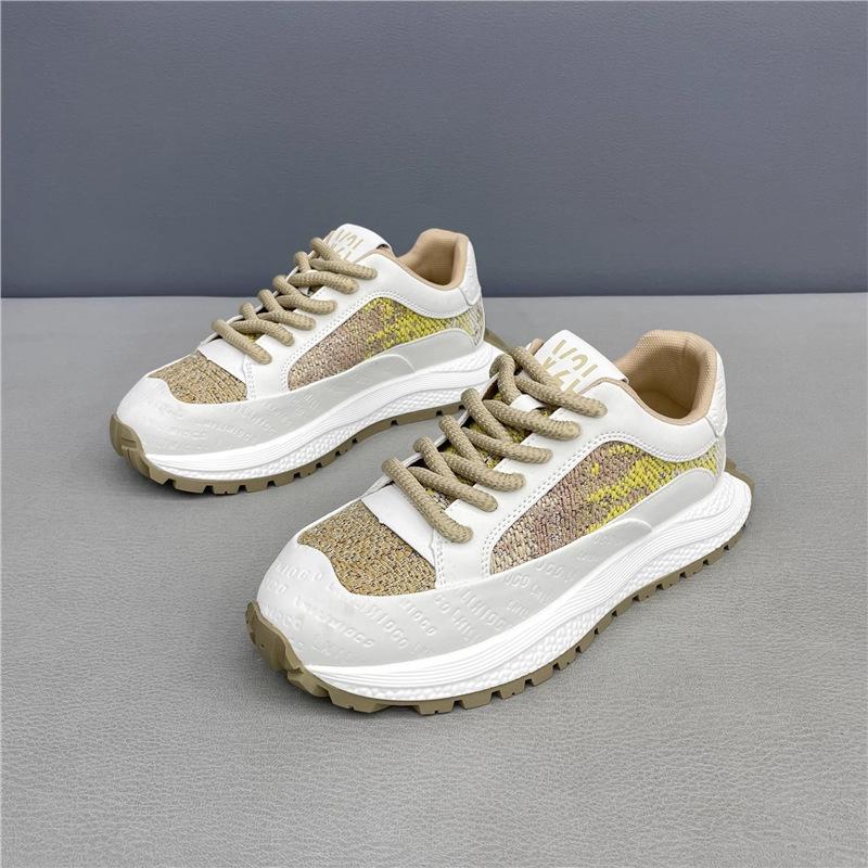 Autumn embroidery Forrest Gump shoes contrasting color design trendy sports casual shoes lightweight trendy shoes v