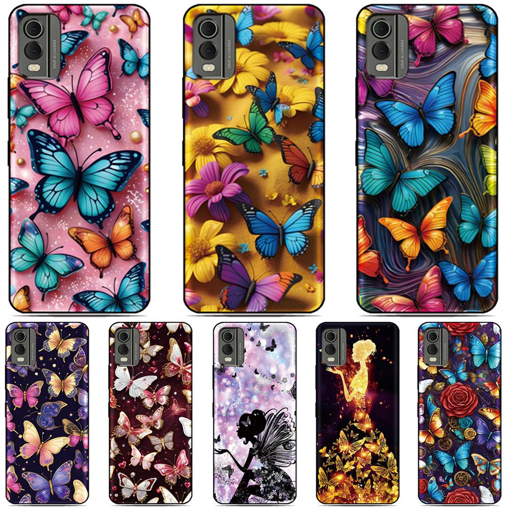 Butterfly Image Phone Case For Oukitel C69 C3 C2 C68 C62 C61 C57s C57 C58 P1 C1 Pro C59 C53 C51 C50 C38 C36 C35 C21 WP50 Cover