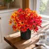 Artificial and Potted Flower Arrangement for Fall Home Decor, Dining Table, Living Room, Bedroom and Outdoor Garden