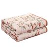 Airy Summer Lightweight Flower Printing Duvet With Quilting For Student Bedroom