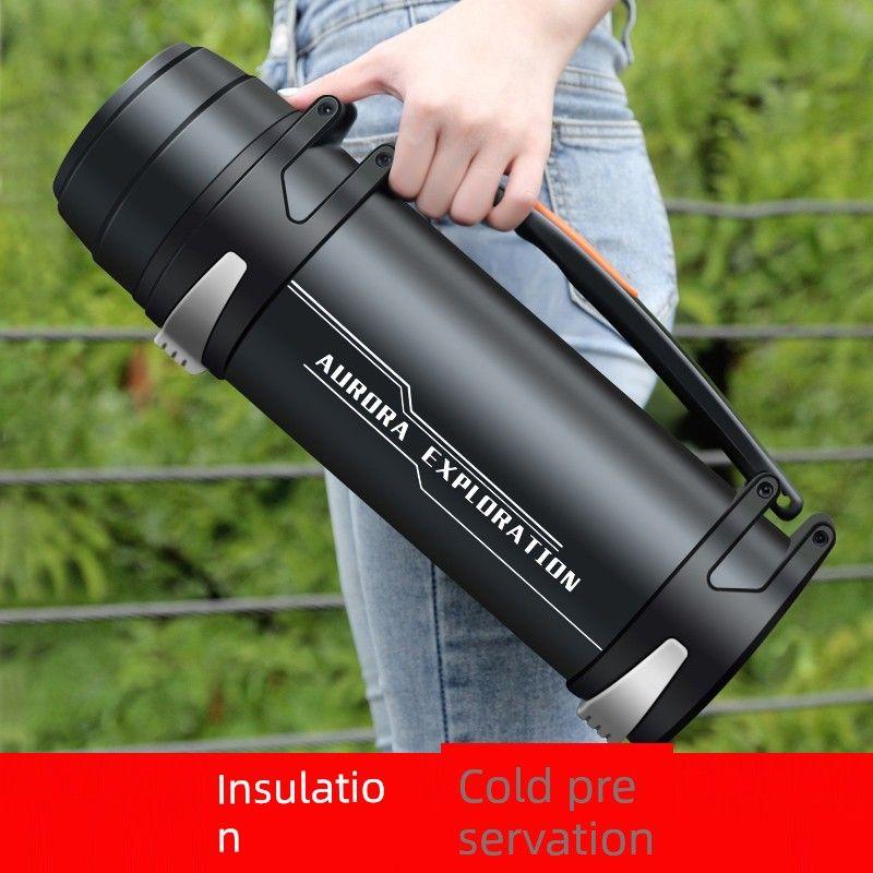 304 Stainless Steel Thermos Large Capacity Thermos Cup Outdoor Household Hot Water Bottle Kettle Car Travel Pot