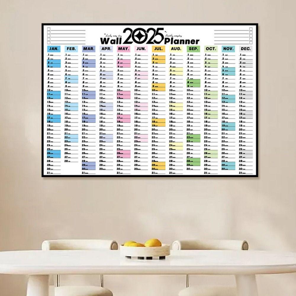 Decorative Target List Schedule Plastic Planning Wall Calendar New Year