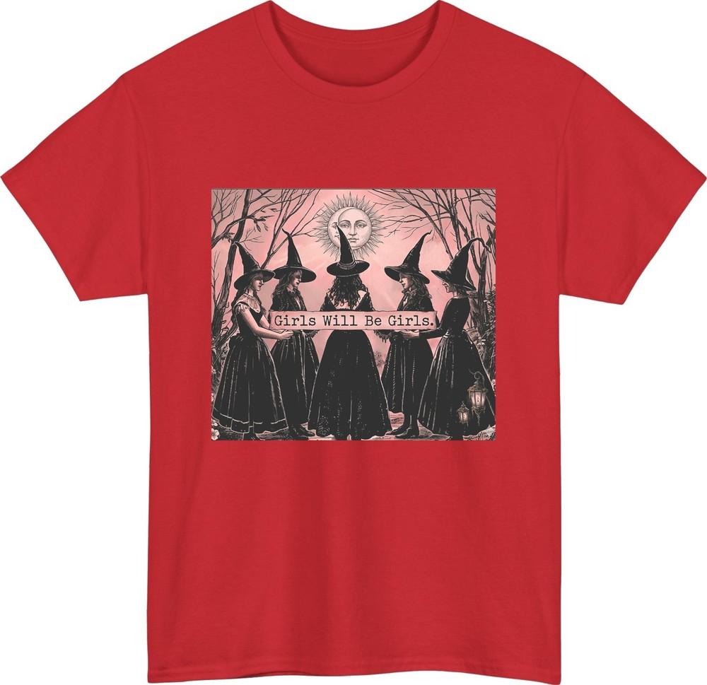Girls Will Be Feminist Shirt Mystical Witch Shirt Perfect Gift Girls Tee Top S