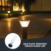 8PCS Solar Light Bulb Replacement 3V Clear Plastic LED Filament Bulbs Warm White Energy Efficient Garden Light for Outdoor Patio Weather Resistant