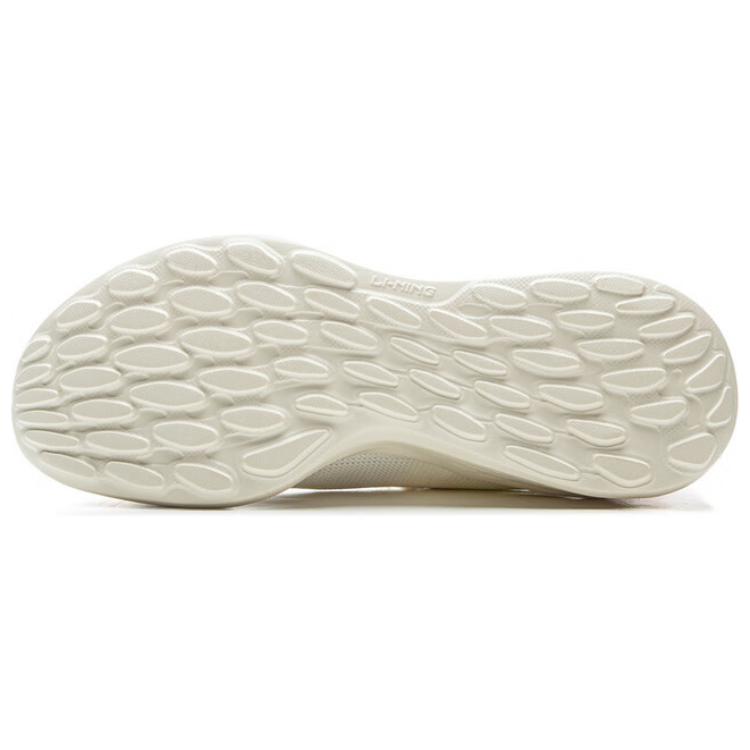 New LiNing Slip-Resistant Coverage Support Low-Top Casual Running Shoes Women's Ivory Pink ARSV038-12