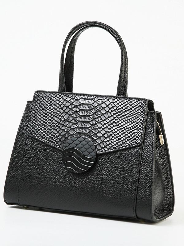 Genuine Leather Women's Large Capacity Summer Handbag - Fashionable Crossbody & Shoulder Bag for Commuting 2025