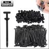 20-200PCS Heavy Duty Nylon Cable Tie Buckle with Pin Button Universal Zip Ties for Car Fender Engine Guard Trunk Lining Repair