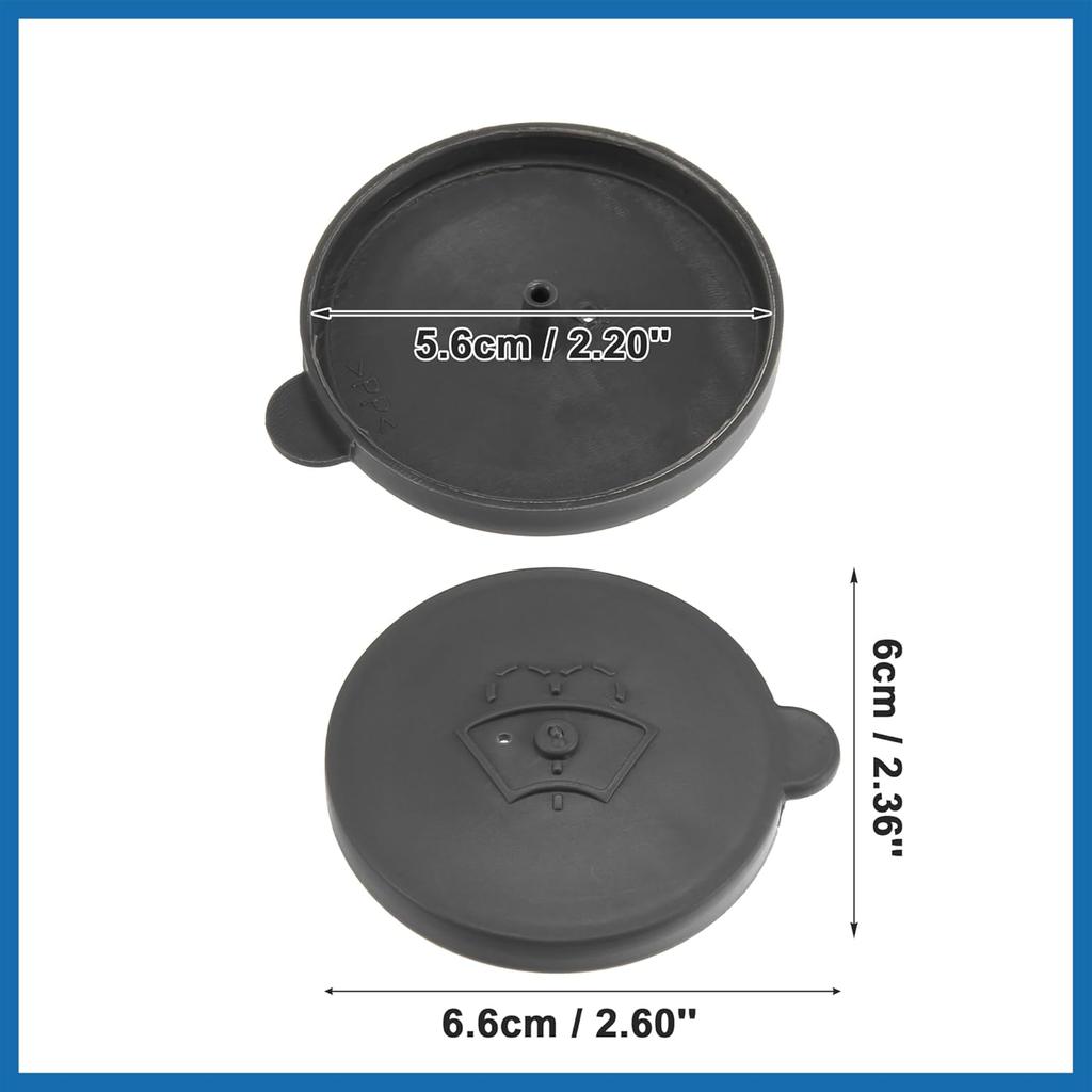 Car Windshield Washer Fluid Reservoir Bottle Tank Cap Fit for Nissan Rogue 2008-2013 - Pack of 1 Gray Item Replacement