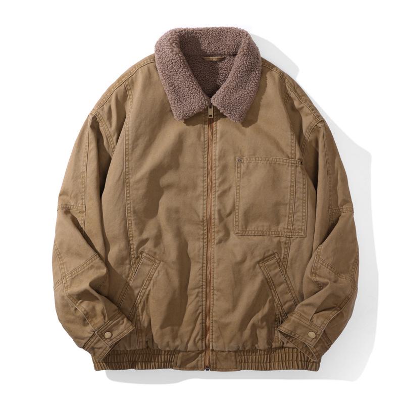 Men's Retro Casual Lambswool Jacket 2025 - Thickened Winter Workwear for Spring/Fall