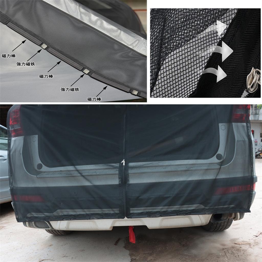 Magnetic trunk mesh breathable, mosquito resistant, environmentally friendly mesh curtains SUV mosquito net RV Summer