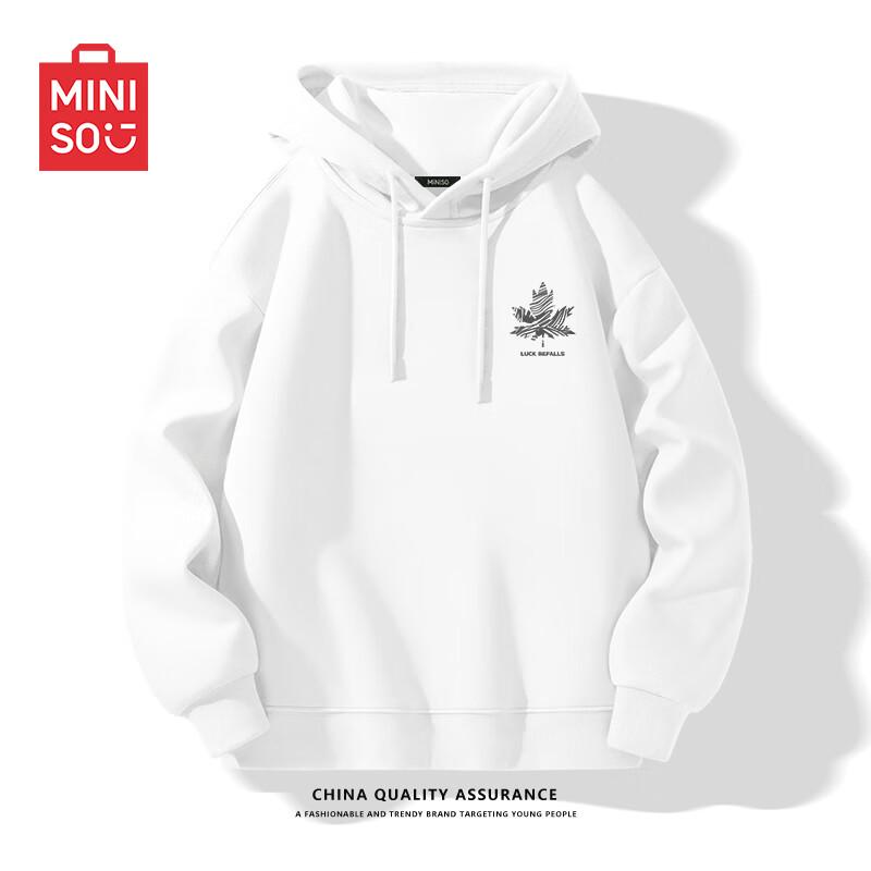 

MINISO Men s Trendy Oversized Hooded Sweatshirt M