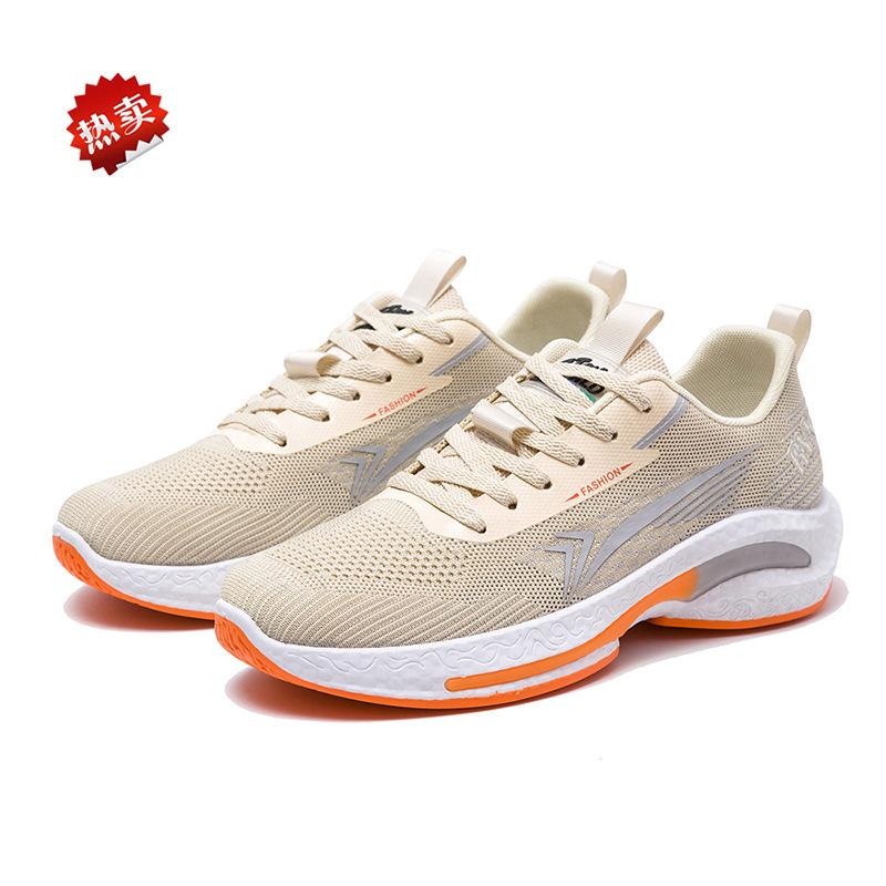 

Кроссовки мужские с низким верхом, дышащая сетчатая повседневная обувь, модная весенне-осенняя универсальная удобная спортивная обувь с мягкой подошвой 44 кофейный