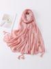 New Summer Women Silk Scarf Solid Shawl Hijab Femme Musulman Mujer Bandana Scarve Sarong Beach Wrap Pareo Bufanda Stoles Foulard