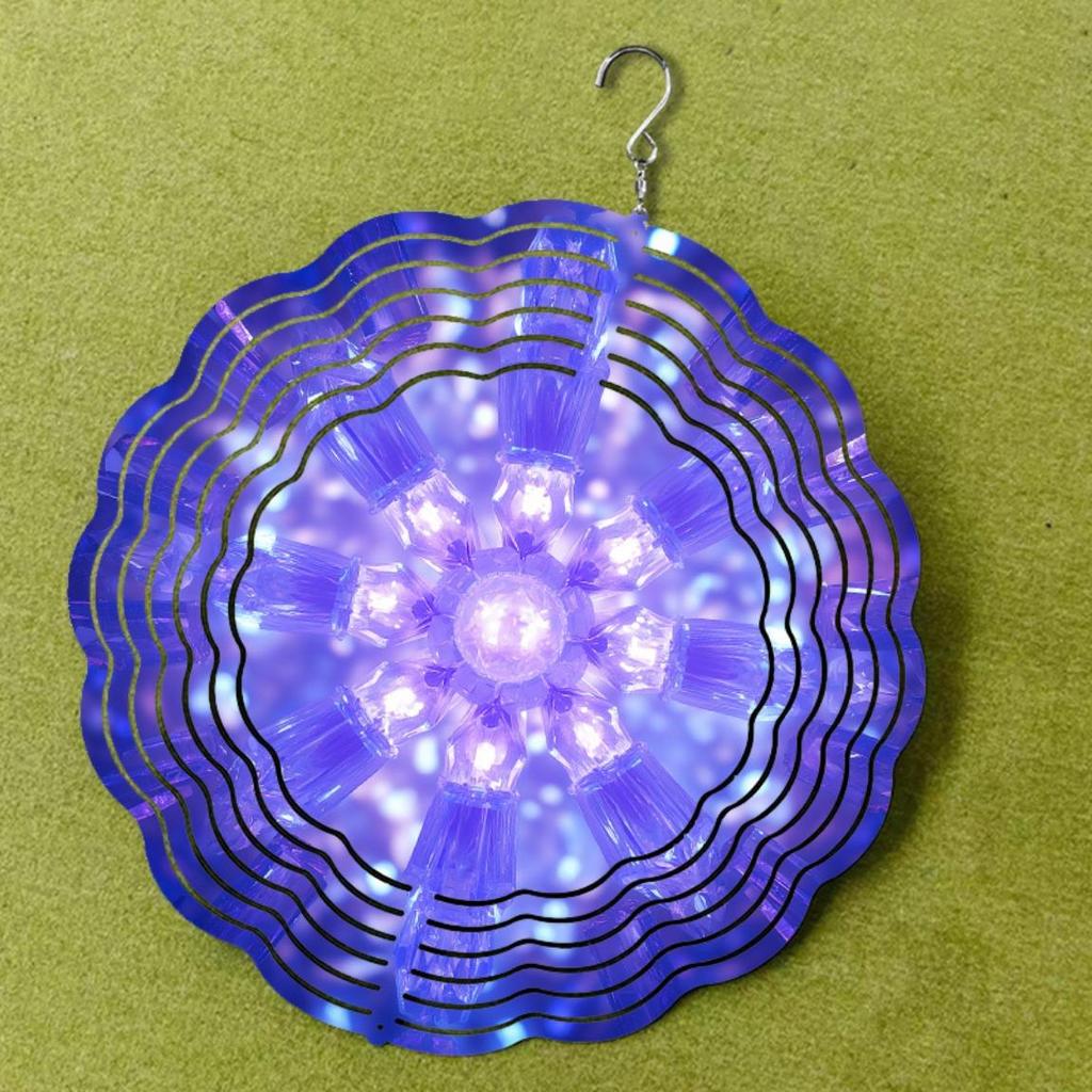 10 Inch Hanging Wind Chime with Dreamy Theme Rotating Design 360 Hook Elegant Dynamic for Spring Summer Balcony Garden Decoration Classic Gift