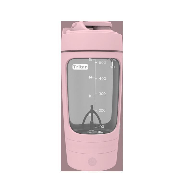 

2026 Tritan Electric Mixing Protein Shaker Cup with Scale Lines & Custom Logo 630ML