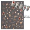 3D Heart Stickers For Nails Valentines Day Decorations Butterfly Manicure Decals