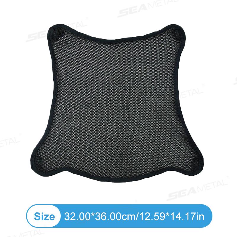 SEAMETAL Motorcycle Seat Cushion Cover Fine Stitching Mesh Motorcycles 3D Mesh Cushion Covers Breathable Seat Pads Accessories