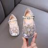 Autumn new style ladylike baby girl children's princess rhinestone single shoes leather shoes dance performance shoes