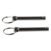 2Pcs Durable Diameter 8mm Quick Release Pins Length 50/55/60mm Carbon Steel Bimini Top Pin Silver Tone for Boat Accessories