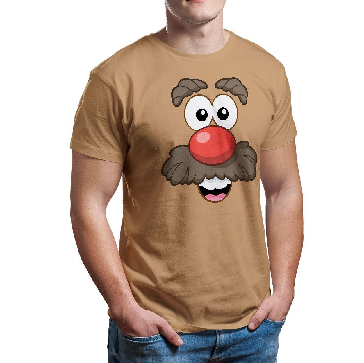 Officially Licensed Mr Potato Head Face-Up Mens T-Shirt S