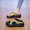High-value beach sandals for women 2025 new thick-soled, lightweight and versatile, fashionable and casual, one-word cool slippers for women