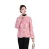 Chinese Vintage Velvet Cotton Jacket with Frog Buttons - Thickened Winter Wear