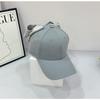 Hat female versatile bow sweet and cute big head circumference baseball cap showing face small casual cap