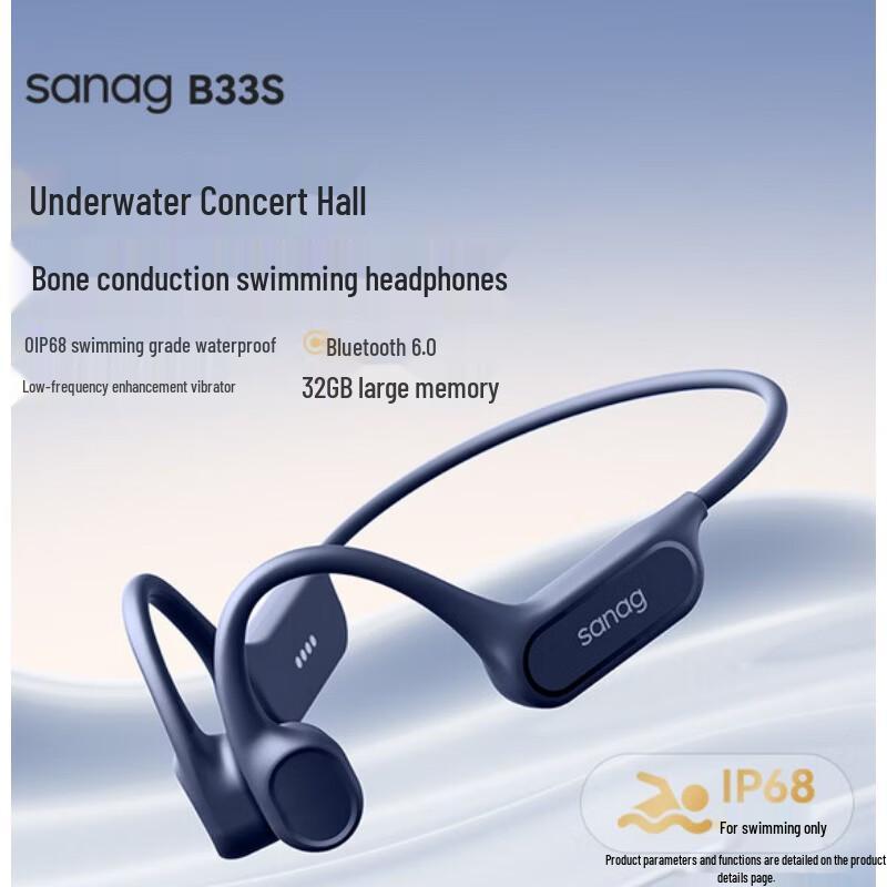 

SANAG B33S Wireless Sport Bone Conduction Bluetooth Headset