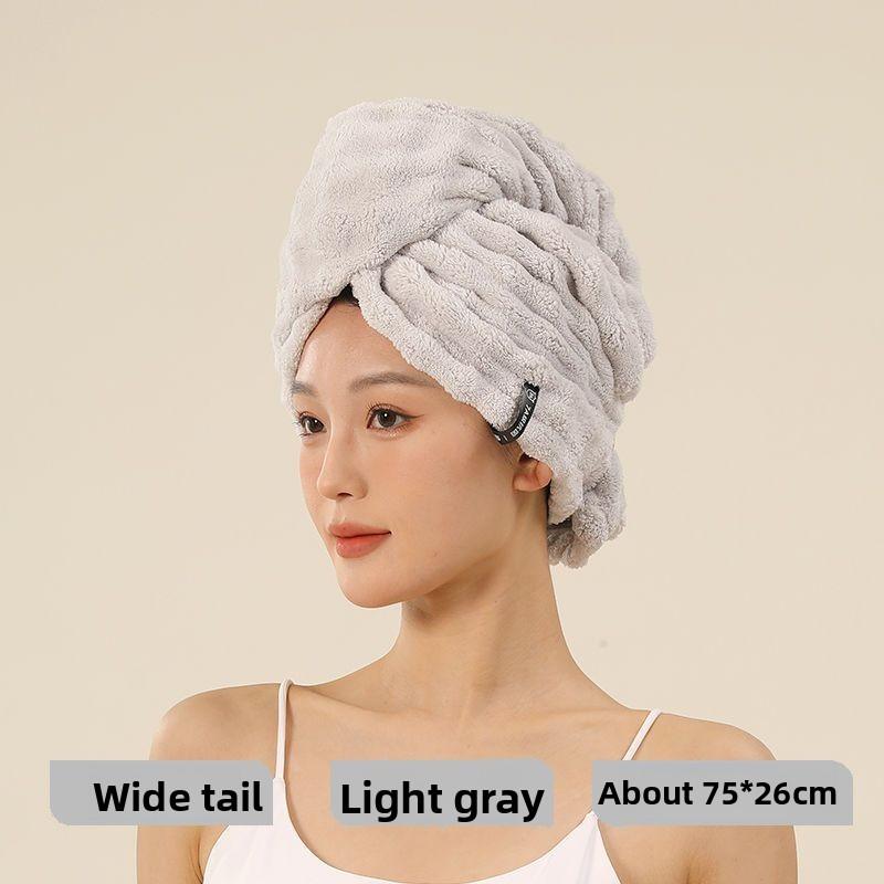 Adult Enlarged Thickening Strong Absorbent Quick-drying Hair Care One-piece Head Drying Cap