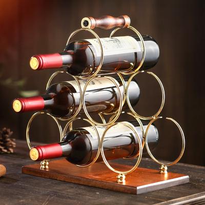 Ornamente creative pentru rafturi pentru vin roșu Suport pentru vin din lemn masiv Suport pentru pahar de vin roșu cu susul în jos Suport de afișare pentru dulap european de vin pentru sufragerie de acasă