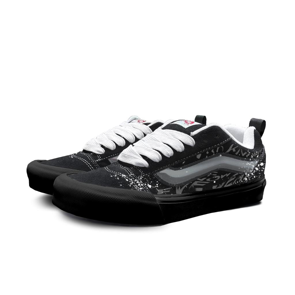 Vans Knu Skool Abrasion Resistant Abrasion Resistant Low Top Skateboard Shoes Unisex Gray VN0009QC6BT1(Team613-)