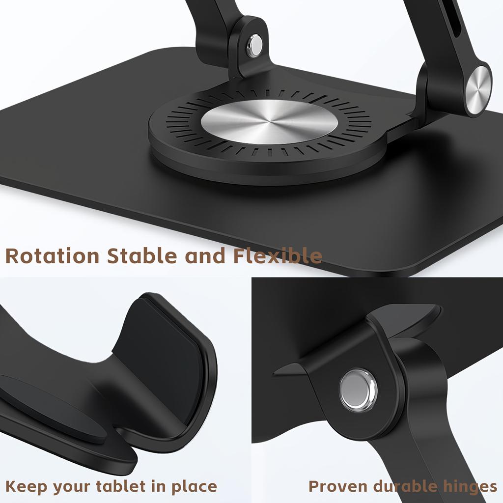 Multi-Winkel-Tablet-Halterung - universell verstellbare Desktop-Halterung, 360 ° drehbare Handy-Halterung, Live-Falt-Hebepad Lazy-Halterung