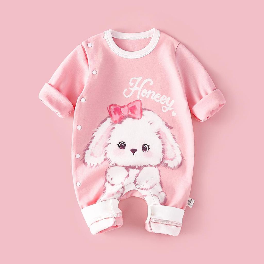 Newborn Unisex Cotton Rompers: Long Sleeve Onesies for Spring & Autumn