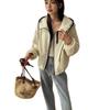 Korean Style Color Block Double Zipper Windbreaker: 2025 Spring/Autumn Versatile Casual Jacket