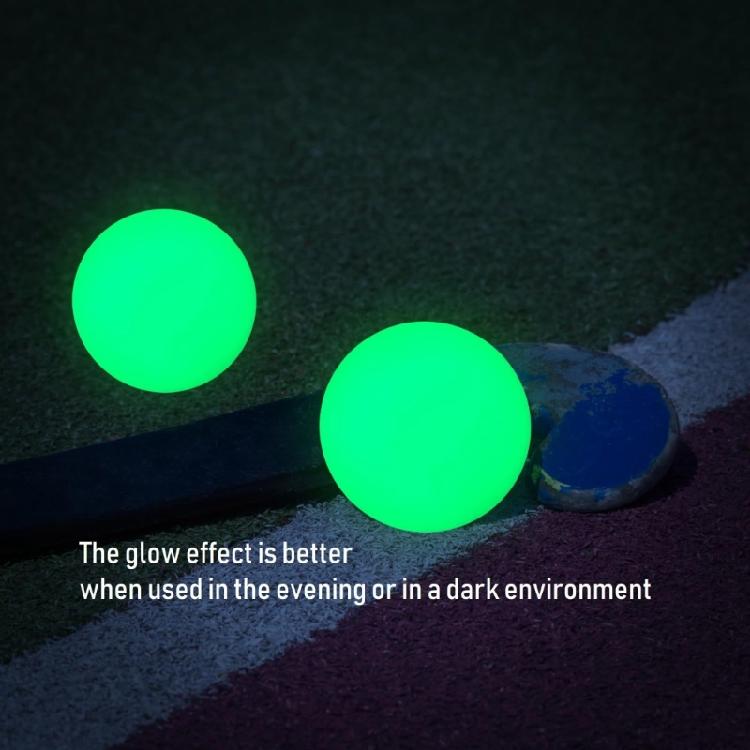2Pcs Glow In Dark Hockey Pucks Street Hockey Balls Ice Hockey Glowing Balls for Kids Adults Night Practice Evening Game