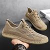 Fashion Summer Men Casual Mesh Shoes Breathable Loafer Lightweight Outdoor Walking Shoes Men's Sneakers Flat Driving Shoes Size 38-46