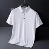 Ice Silk Summer Mens Short Sleeve Polo Shirts Golf Shirts Fashion Business Casual Male Tops Tees Polo