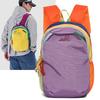 Outdoor Contrast Backpack Student Schoolbag Lightweight Travel Backpack