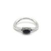 Oddcollet [Silber925]Texturring (Schwarz) (B-Typ)