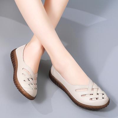 Women Flat Shoes 2025 New Breathable Leather Shoes For Women Loafers Soft Leather Flats Shoes Female Casual Zapatos Para Mujeres