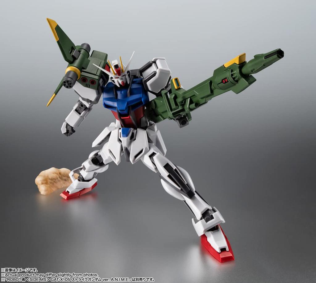 TAMASHII NATIONS ROBOT SPIRITS Mobile Suit Gundam SEED Launcher Striker Effect Parts Set 130mm ABS PVC Painted Action Figure AQM/E-X03 & ver.