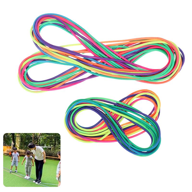 1 Pezzo Corda per Saltare per Bambini Giocattoli per Allenamento 5-10M Corda per Saltare Elastico Giocattolo per il Movimento Esercizio Allenamento Salto Nylon Regalo Ragazza