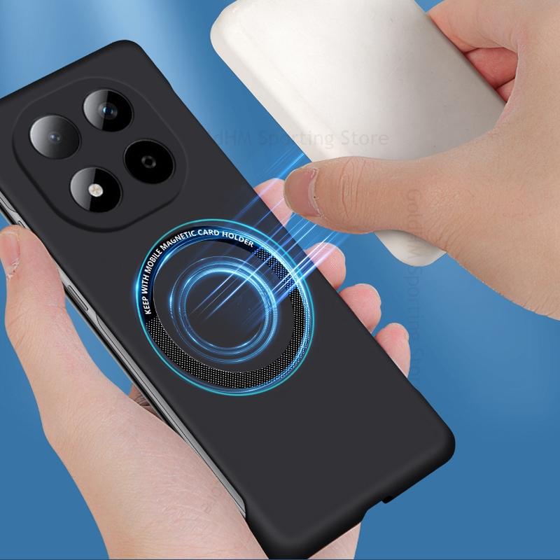Magnetische Handyhülle in Candy-Matt ohne Rahmen für Redmi Note 15 Pro Plus 5G Wireless mit Magsafe-Funktion, robuste PC-Abdeckung mit matter Oberfläche, passend für Redmi Note 14, 13 und 15 Pro Plus.