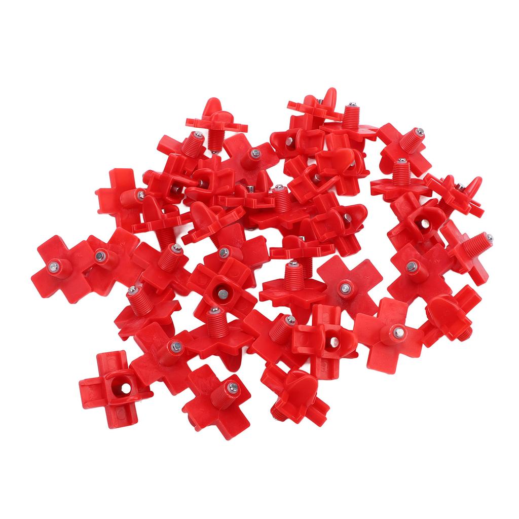 40 STÜCKE Hühnerwassertränkenippel Kunststoffstahl Automatische Geflügelnippeltränke mit Bohrer für