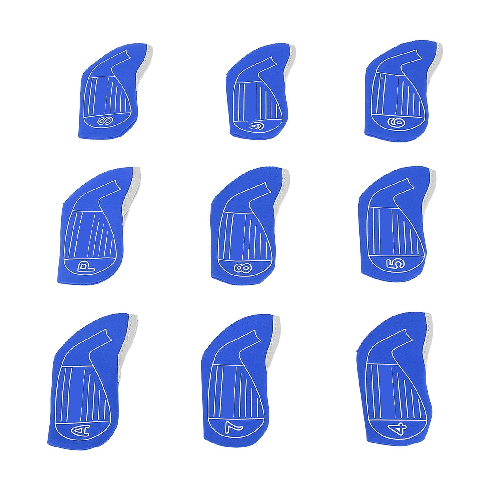 

9 шт. Чехол для головки клюшки с номером, пыленепроницаемый, модный, амортизирующий, противоскользящий, для головки железного клюшка