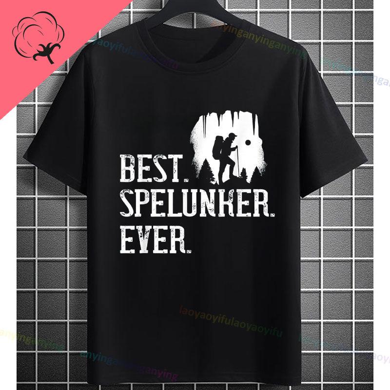 Funny Explore The Underworld Cave spelunking Graphic Tshirt Pure Cotton Shortsleeve Humor Style Fashion Tee Outdoor Clothing