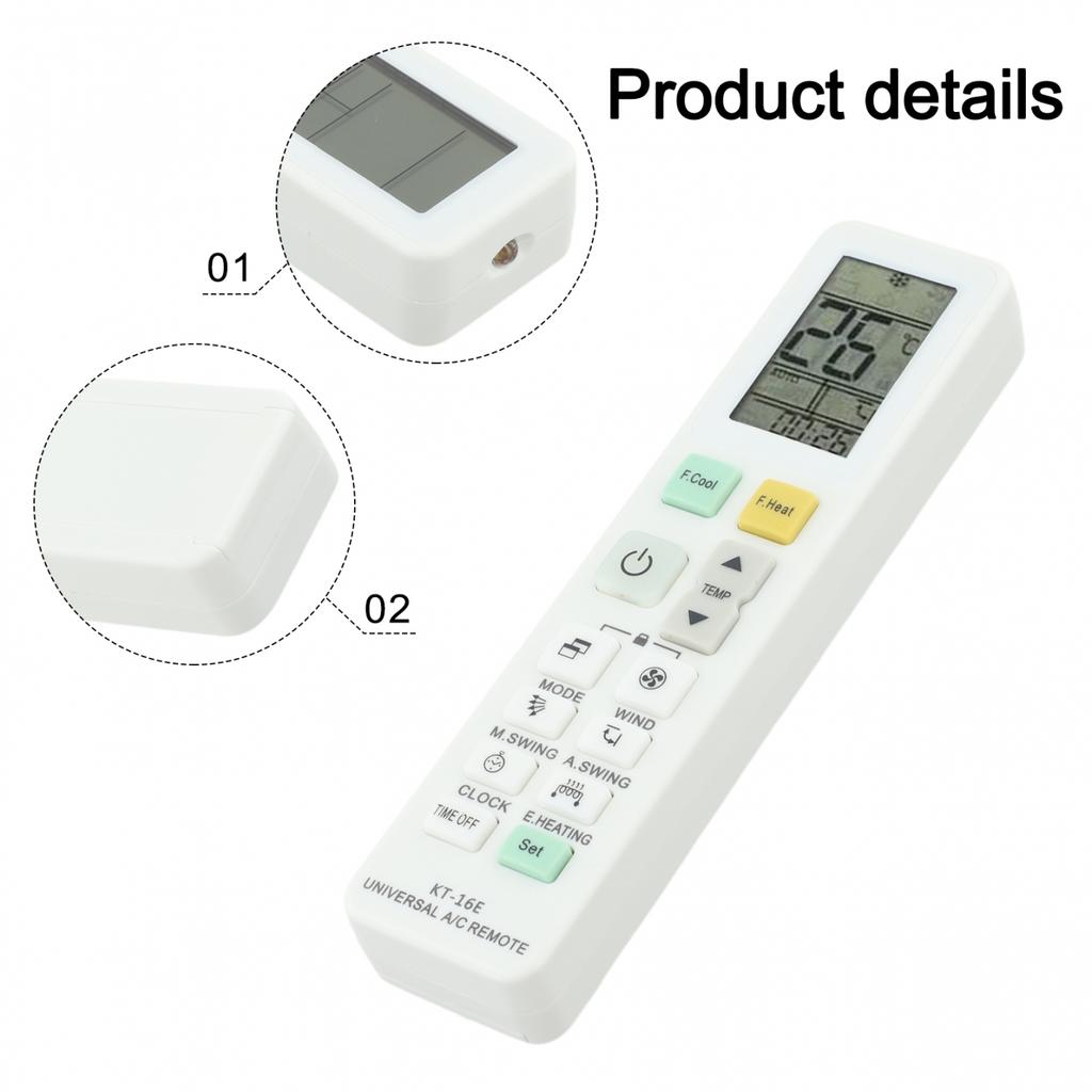 English Version Remote Control for Air Conditioners Replacement with Features