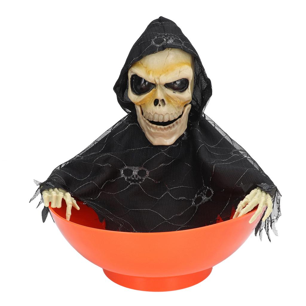 Electric Plate Skeleton Ghost Glowing Ghost Called Skull Fruit Plate Festival Decorations